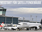 Neustart für Satellitengebäude am Münchner Flughafen: Erster Abflug nach Miami am 01.12.2021 (©Foto: Flughafen München)